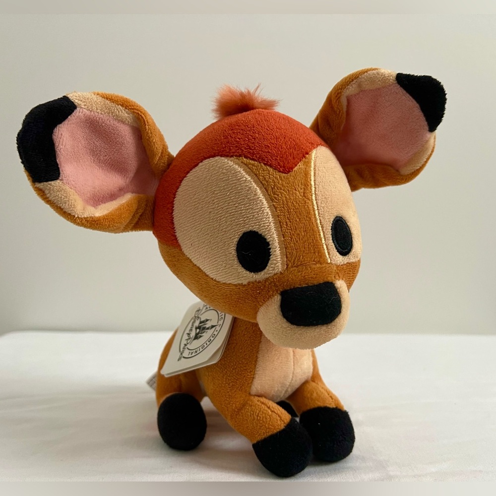 Vintage 2000 Rare Disney Parks Bambi Plush Authentic Original 7” Big Head Design